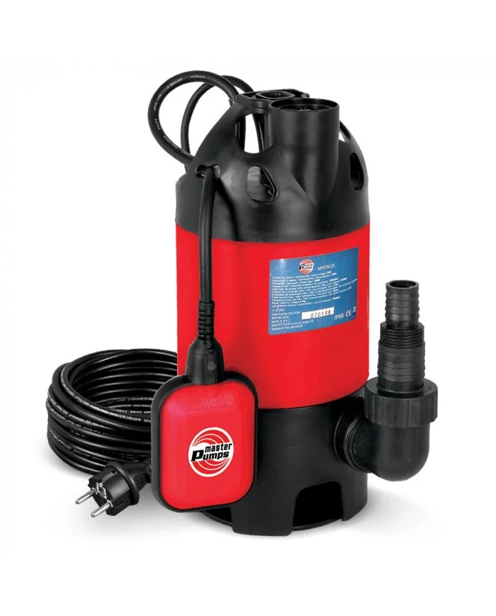 Pompe vide caves pour eaux chargées 750W MASTER PUMPS - MPS750-2S ...