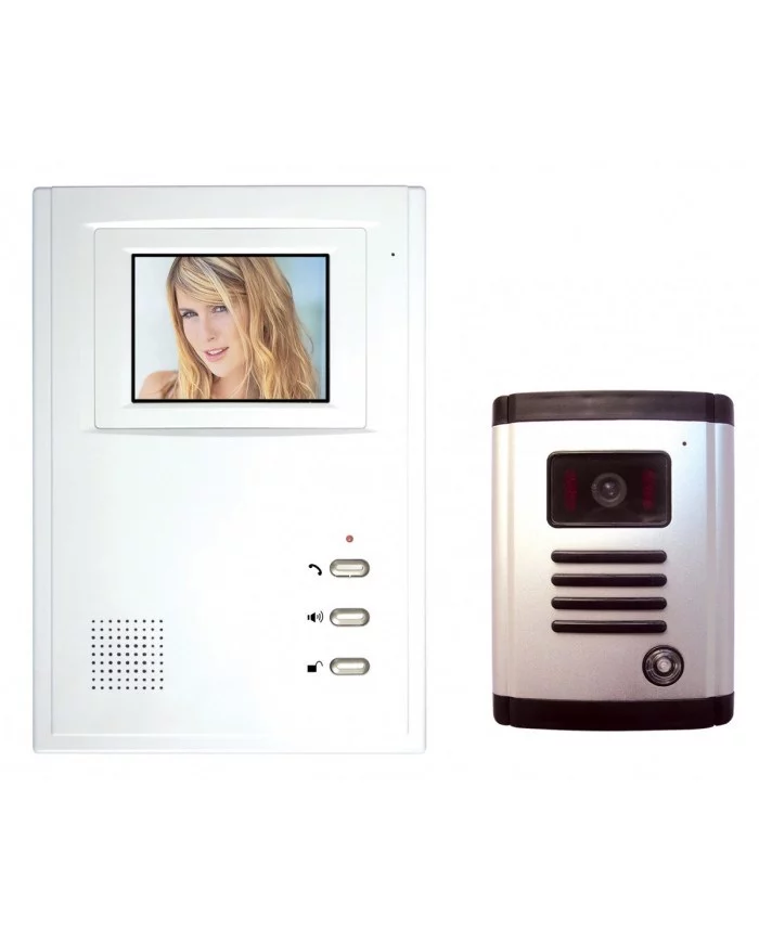 Interphone vidéo noir et blanc équipé d’un écran n ELEM Technic - ...