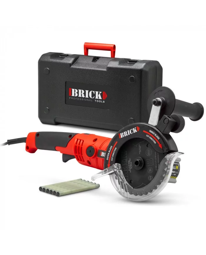 Scie circulaire 1200W double lame multimatériaux BRICK - BSCDL1200...