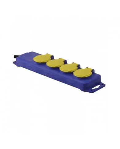 Bloc 4 prises étanche - 3x1.5mm² - I-Watts I-WATTS - I-B4PE07 : El...