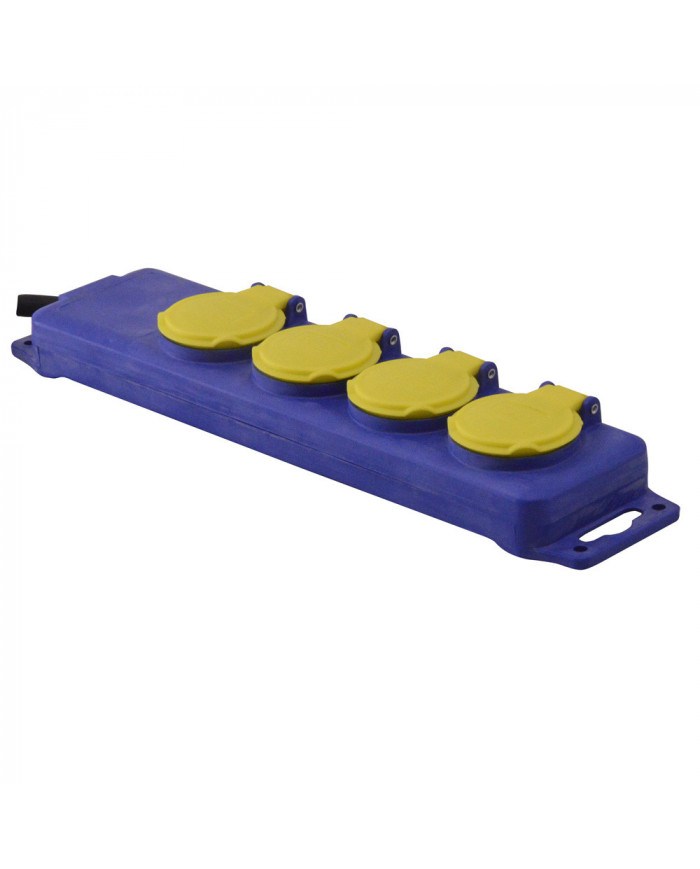 Bloc 4 prises étanche - 3x1.5mm² - I-Watts I-WATTS - I-B4PE07 : El...