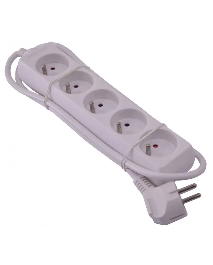 Bloc 5 prises 3g*1.0mm2*1m - I-Watts I-WATTS - I-B5P : Electricité...