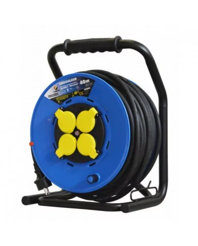 Enrouleur 4 prises-h07rn-3g2.5MM²-40M -I-watts Pro I-WATTS PRO - I...