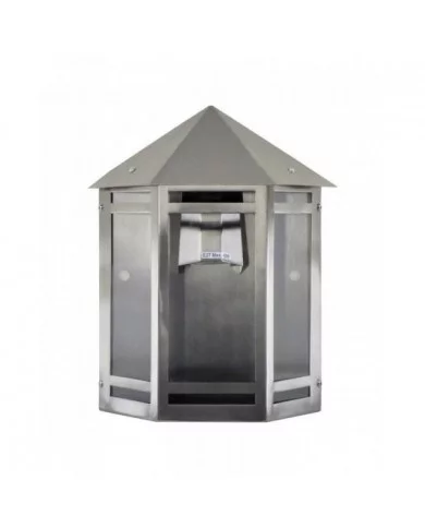 Demi applique Inox E27 60W I-WATTS OUTDOOR LIGHTING - I-DA60W-SS :...