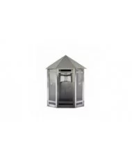 Demi applique Inox E27 60W I-WATTS OUTDOOR LIGHTING - I-DA60W-SS :...