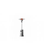 Chauffage de terrasse au gaz 13Kw en inox avec roues - Warm Tech WA...