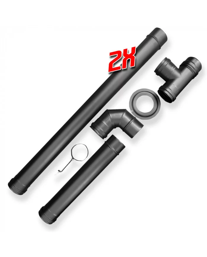 Kit installation poele a pellets - Warm Tech WARM TECH - PAP-ACC9T...