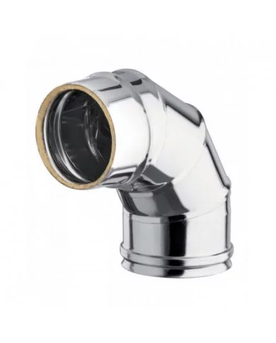 Coude 90° en Inox - Diamètre 80/100mm - Warm Tech WARM TECH - PAP-...