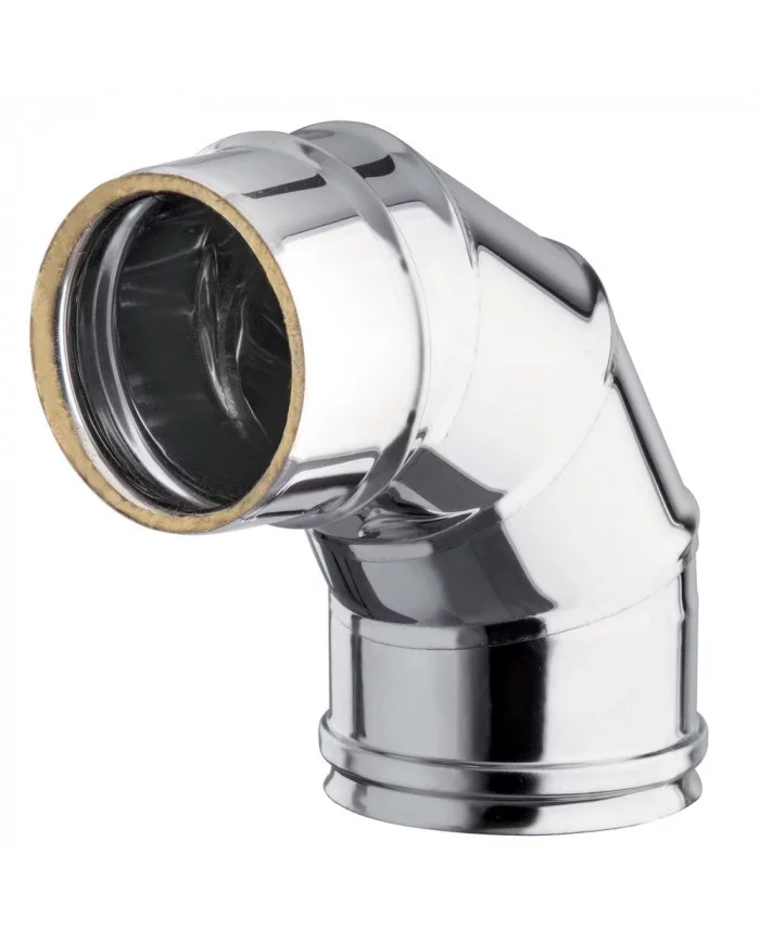 Coude 90° en Inox - Diamètre 80/100mm - Warm Tech WARM TECH - PAP-...