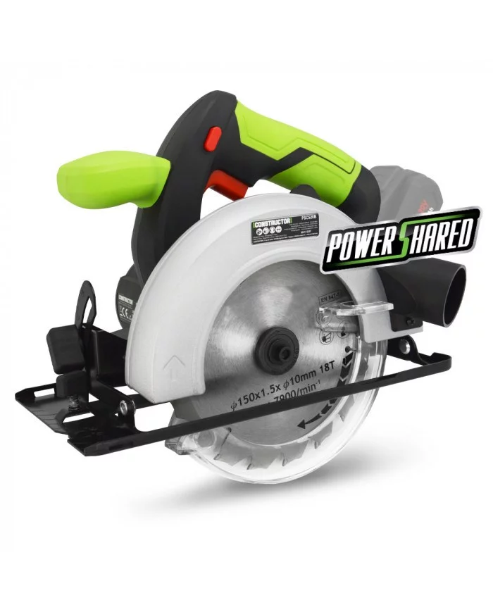 Scie circulaire sans fil max 20V sans batterie - Lame 150mm 18 dent...