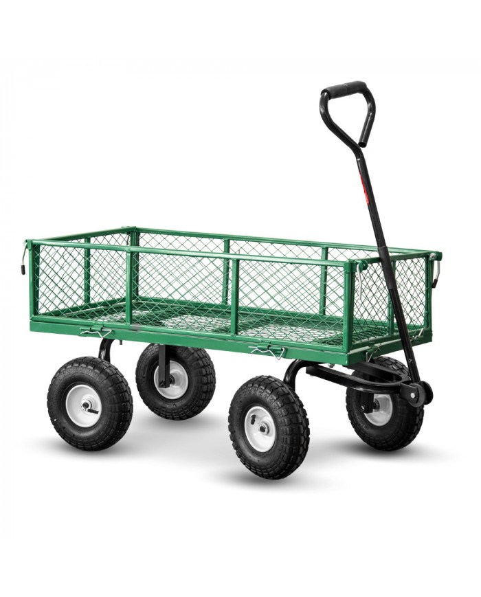 Chariot de jardin en acier 97X52X59CM - 250kg max - Elem Garden ELE...