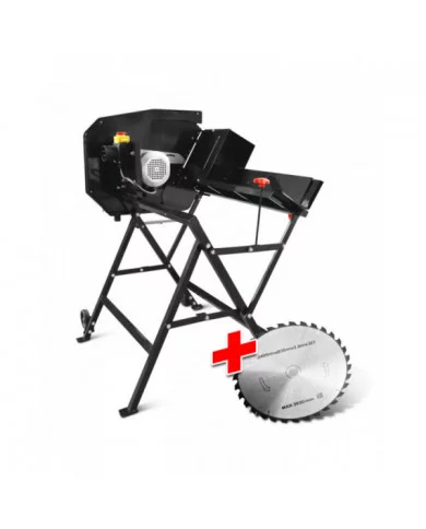 Scie à buches électrique 2200 W avec 2 lames GARDEO Pro - GSBE2240...