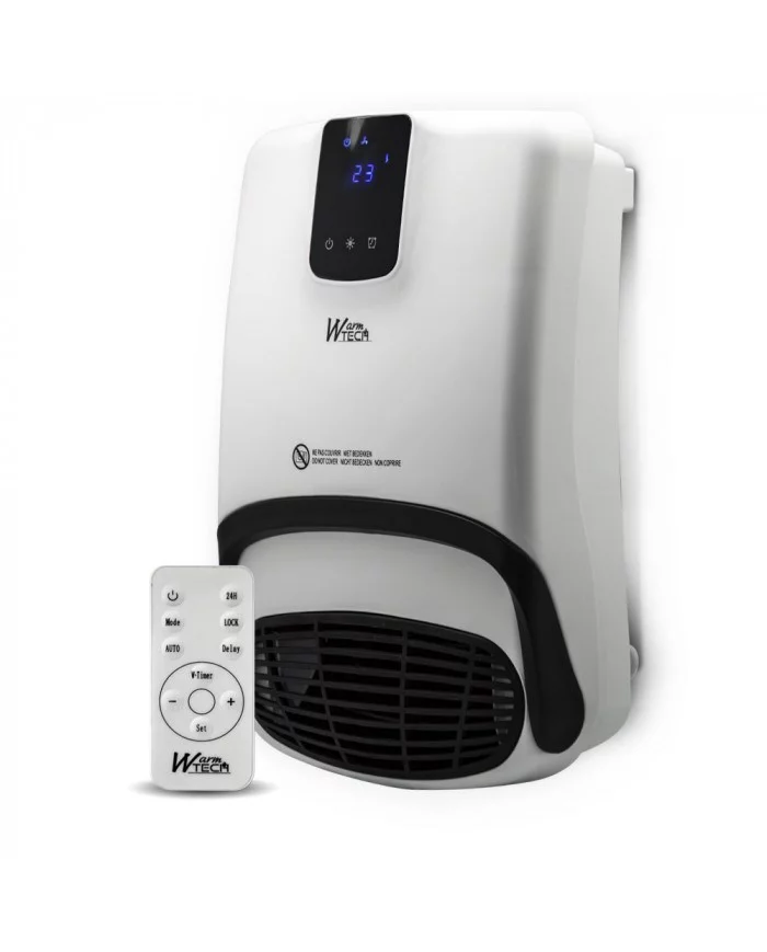 Radiateur soufflant mural sèche serviettes 2000W - WARM TECH - WTB...