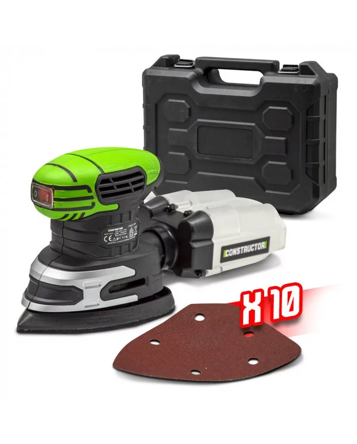 Ponceuse triangulaire 220W + coffret - Constructor CONSTRUCTOR - C...