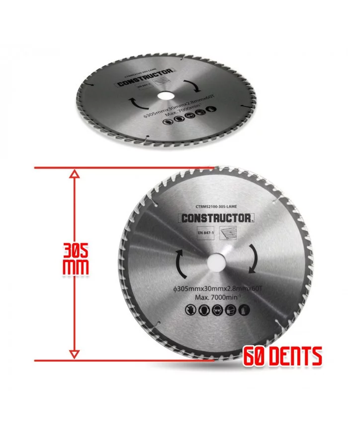 Lame pour CTRMS2100-305DBLA CONSTRUCTOR - CTRMS2100-305-LAME : Acc...