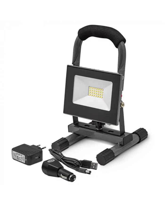Projecteur led rechargeable 10W - I-Watts I-WATTS - I-SPR10PBK : E...