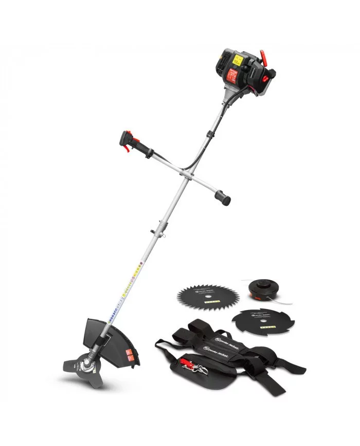 Débroussailleuse thermique 52cc - bobine + 3 lames - Elem Garden EL...
