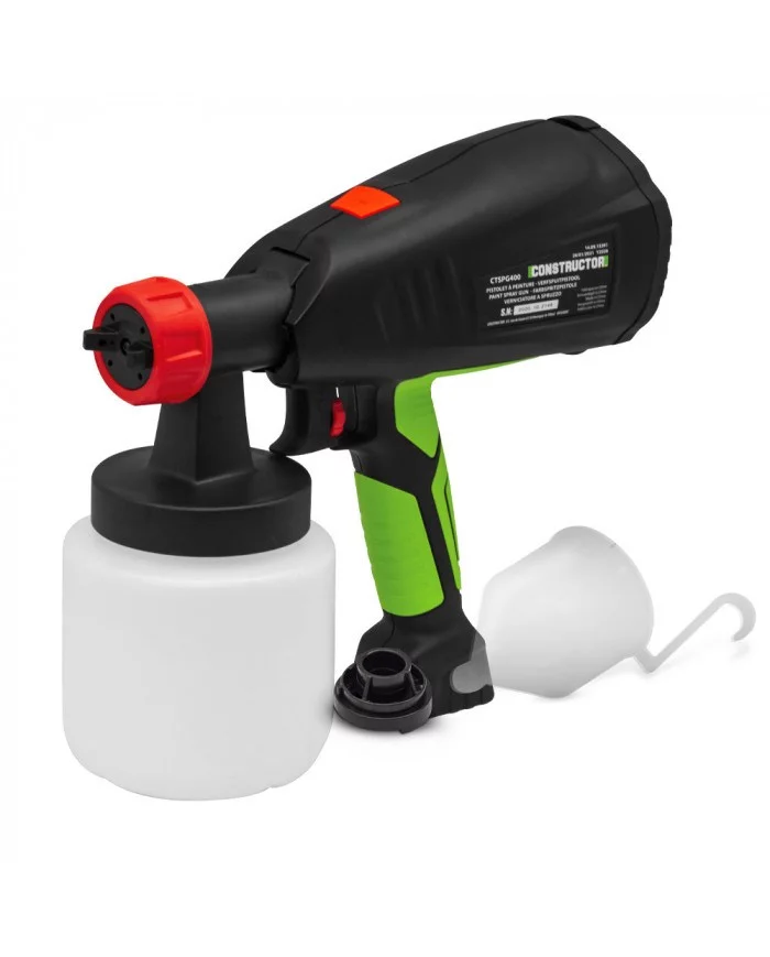 Pistolet peinture basse pression 400W - 800ml - Constructor CONSTRU...