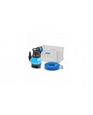 Kit pompe vide caves eaux chargées 400W + tuyau d évacuation 10M - ...