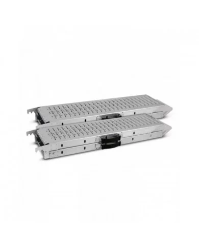 Lot de 2 rampes pliables en acier galvanisé 160cm - Charge max 500 ...