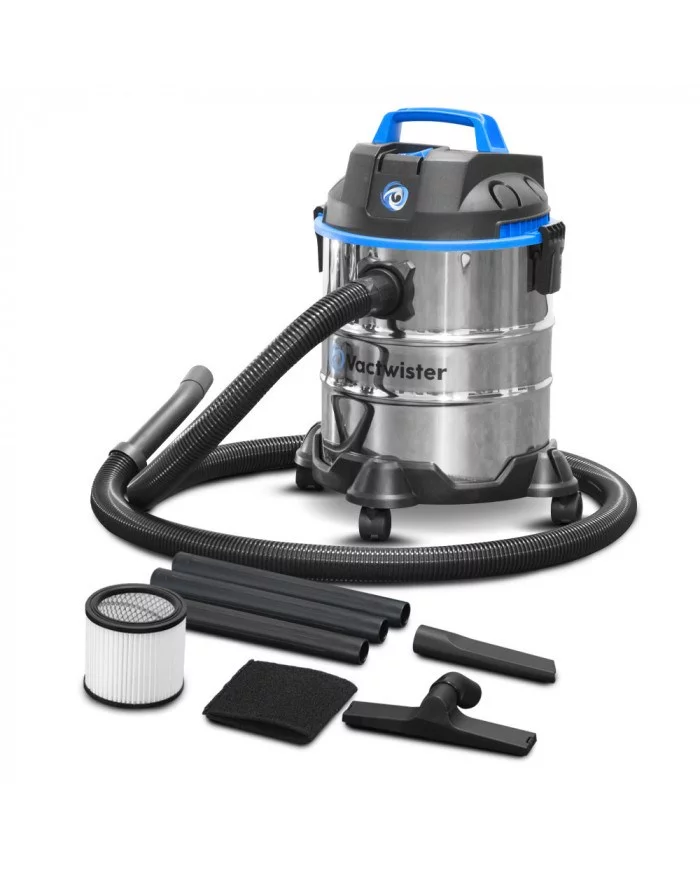 Aspirateur eau et poussières 1250W - 20L inox - 18 Kpa avec souffle...
