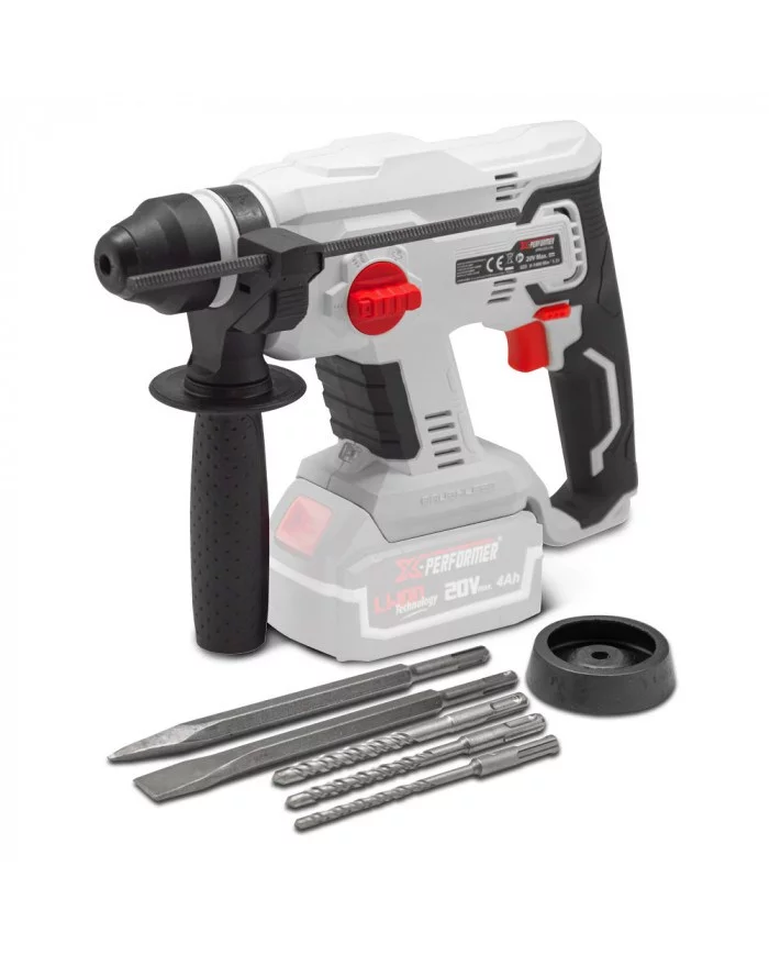 Marteau perforateur sans fil 20V avec moteur à induction livré sans...
