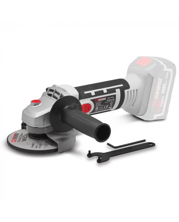 Meuleuse d'angle sans fil 20V - 115mm livrée sans batterie - X-Perf...