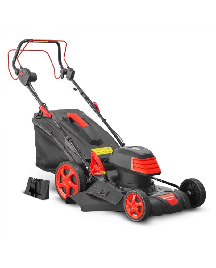 Tondeuse à gazon électrique tractée 1800W - 46CM avec carter en aci...