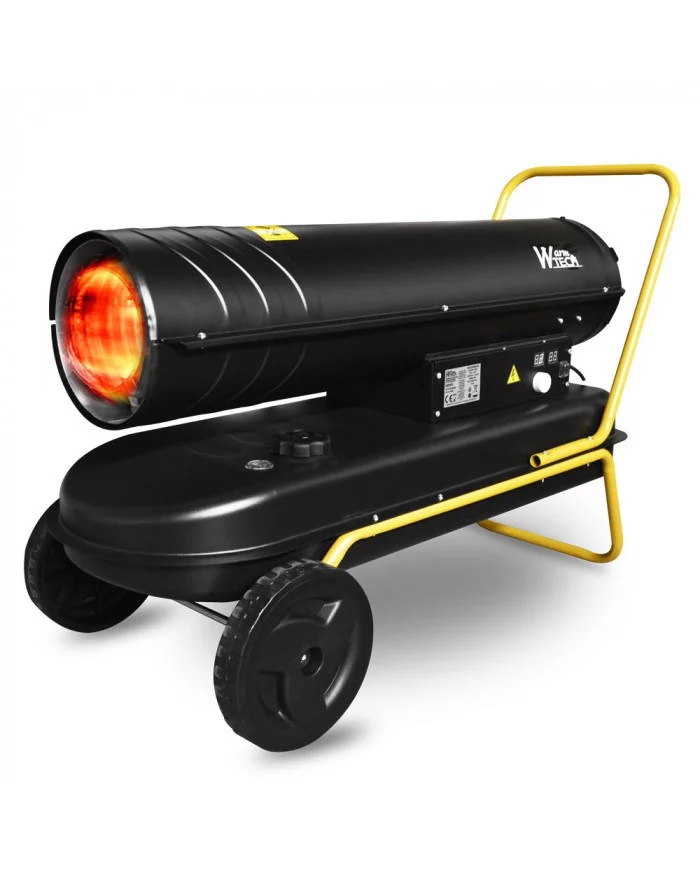 Canon à chaleur 50 KW diesel avec thermostat et roues - Warmtech WA...