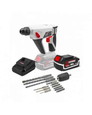 Marteau perforateur sans fil 20V avec batterie 4Ah X-Performer. X-...