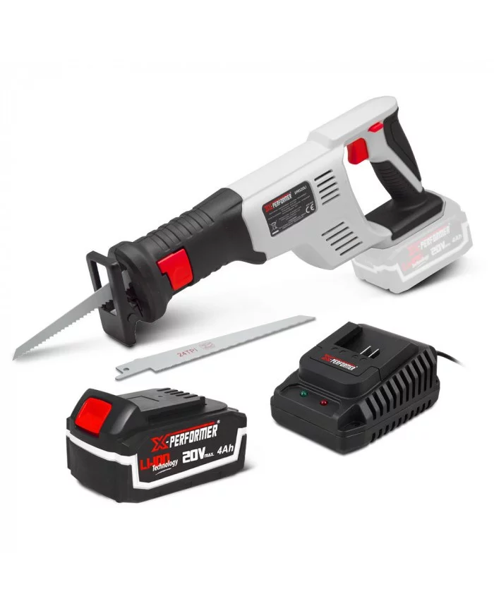 Scie sabre sans fil 20V avec batterie 4Ah - X-Performer X-PERFORMER...