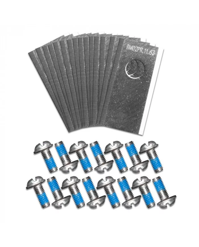 Lot de 15 lames + vis pour robot tondeuse autonome Lawnmaster - VR...