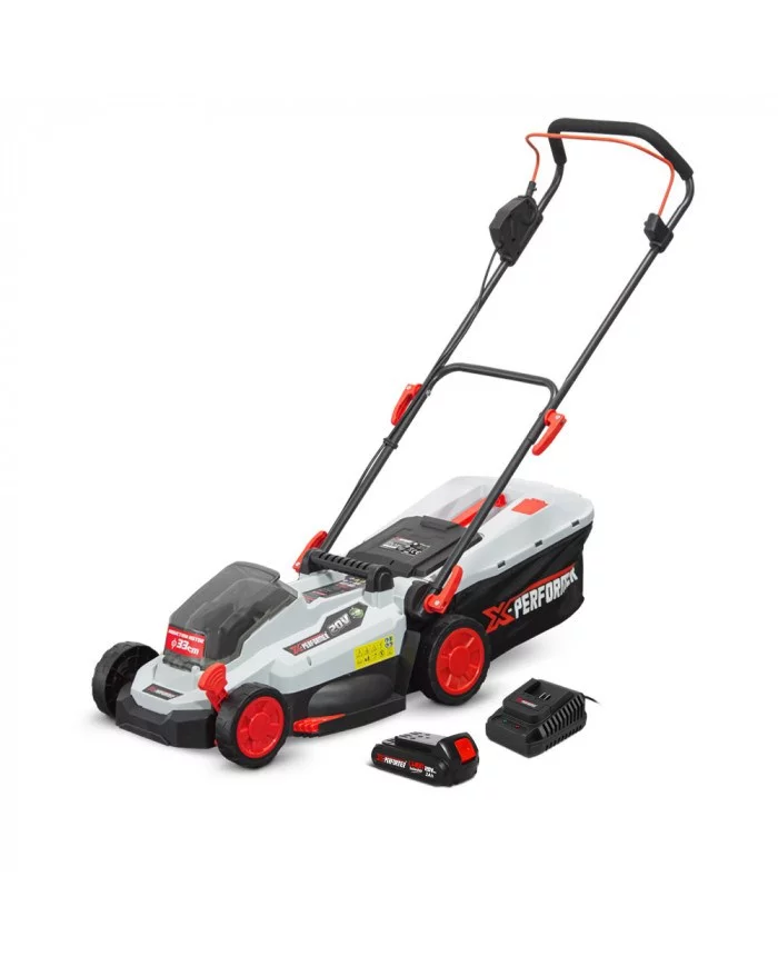 Tondeuse rechargeable 20V max 33 cm avec batterie 2Ah - X-Performer...