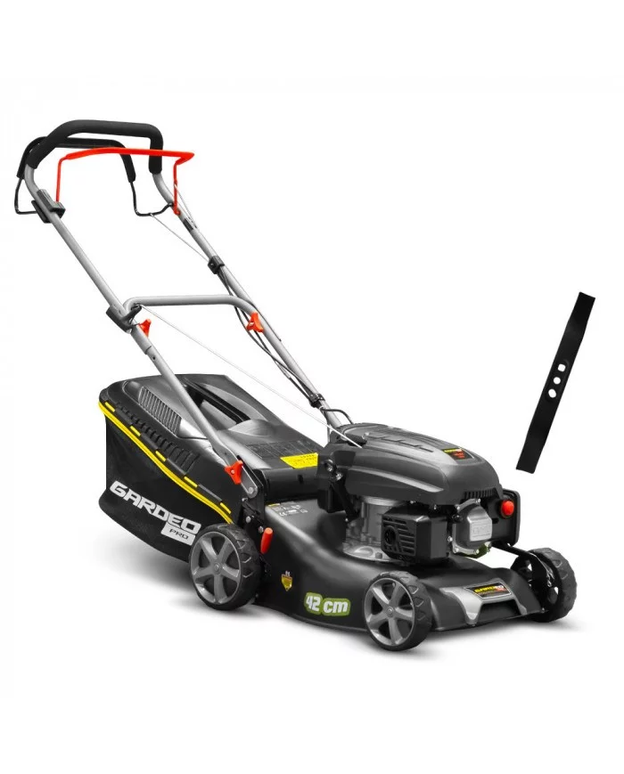 Tondeuse thermique autotractée 144.3cc - 42cm livrée avec 2 lames +...