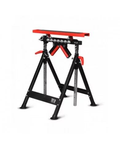 Treteau telescopique a rouleaux - Max 200kg, 4 Positions, Hauteur r...