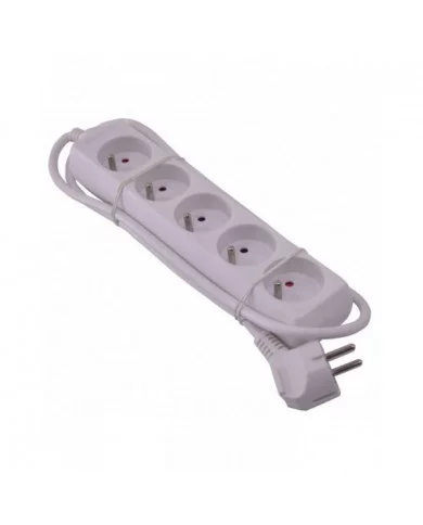 Bloc 5 prises 3g*1.0mm2*1m - I-Watts I-WATTS -  I-B5P : Electricité...