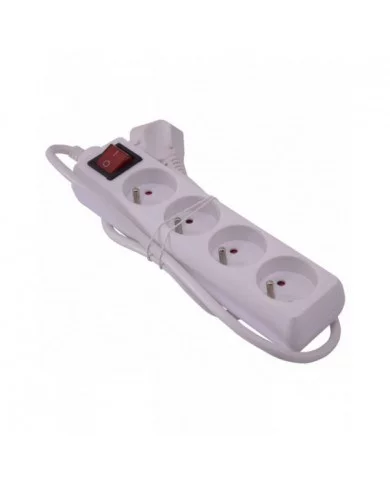 Bloc 4 prises + interrupteur 3g*1.0mm2 - I-Watts I-WATTS -  I-B4PI ...