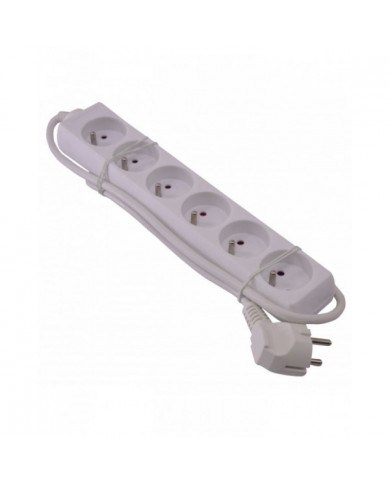 Bloc 6 prises 3g*1.0mm2*1m - I-Watts I-WATTS -  I-B6P : Electricité...