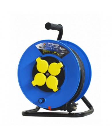 Enrouleur 4 prises-h07rn-3g2.5mm²-25M -I-watts Pro I-WATTS PRO -  I...