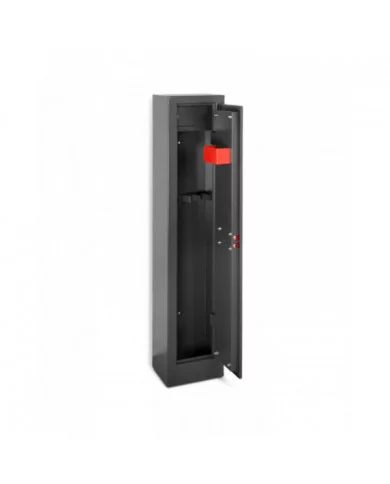 Armoire à fusils 315X205X1380mm avec coffre intérieur - 5 fusils - ...
