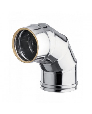 Coude 90° en Inox - Diamètre 80/100mm - Warm Tech WARM TECH -  PAP-...