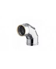 Coude 90° en Inox - Diamètre 80/100mm - Warm Tech WARM TECH -  PAP-...