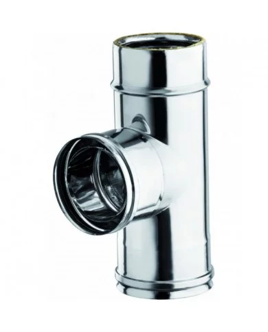 Raccord à T réduit SP diam.80 fem. - Warm Tech WARM TECH -  PAP-TDP...