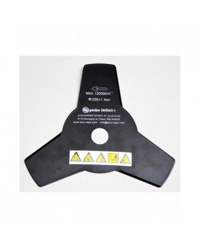 Lame 3 dents pour débroussailleuse Elem Garden ELEM Garden Technic ...