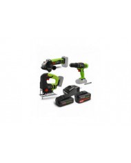 Kit 3 machines sans fil 20V + 2 batteries et 1 chargeur - Construct...