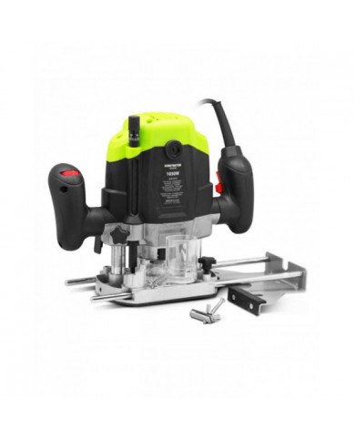 Défonceuse 1050W, pinces de serrage dimaètre 6 et 8 mm avec accesso...