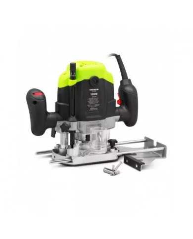 Défonceuse 1050W, pinces de serrage dimaètre 6 et 8 mm avec accesso...