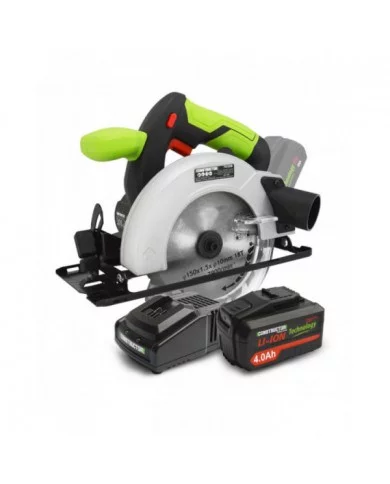 Scie circulaire max 20V + batterie 4Ah + chargeur - Lame 150mm 18 d...
