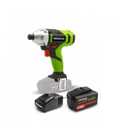 Visseuse à chocs 20V avec batterie 4Ah et chargeur - 140Nm - Constr...