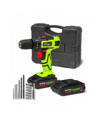 Perceuse visseuse 20V lithium-2 batteries - Chargeur rapide - Const...